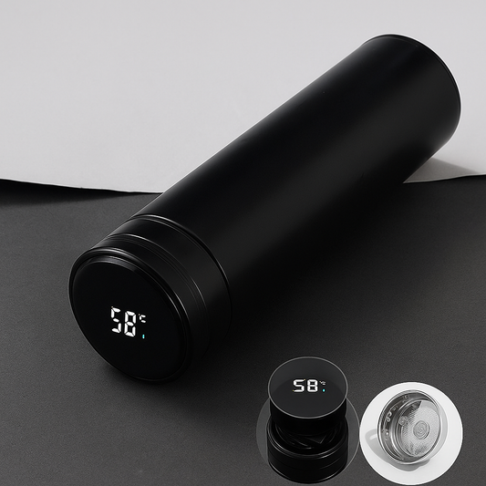 HydraSense - Smart Bottle, LED Display, Keeps Drinks Hot & Cold